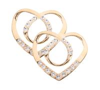 DECORNIJIA 2Pcs Rhinestone Scarf Clasp Rings for Women Summer Essential Buckle for Shawls and Scarves Lightweight and Versatile Clothing Decoration for Various Styles
