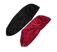 DECORNIJIA 2pcs Satin Sleeping Hats for Women, Multi-purpose Elastic Sleep Beanies, Long Satin Bonnet Caps for Sleep and Make, Keeps Pillowcase Clean and Hair Protected