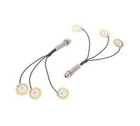 DECORNIJIA 2pcs Self Adhesive Piezo Pickup for Acoustic Instruments High Sensitivity Sound for Kalimba Guitar Violin Mandolin Banjo Harp Easy Installation with Stable Signal