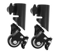 DECORNIJIA 2pcs Silent Swivel Speaker Stand Wheels Tube Casters for Sound Equipment Mobility Smooth Rolling Furniture Caster for Studio Event Use Noise Speaker Tripod Replacement