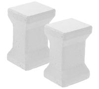 DECORNIJIA 2pcs Silicon Carbide Support Foot Kiln Posts High Temperature Resistant Pottery Tool for Electric Kiln Accessory Durable Pillar Firing