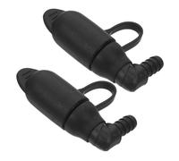 DECORNIJIA 2pcs Silicone Cycling Hydration Bladder Valve with Leakproof Cap Soft Bite Valve Replacement Nozzle for Water Pack Secure Quick Connect Mouthpiece for Outdoor Sports