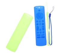 DECORNIJIA 2pcs Silicone Remote Cover for Stick and Blue Protective Case with Full Button Access Accurate Fit Slip Grip Compatible Remote Controller Shell