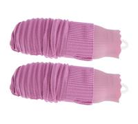 DECORNIJIA 2pcs Silicone Warm Water Pack Hand Warmer Leakproof Knit Covered Water Bag for Body Hands Feet Shoulder