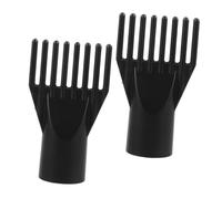 DECORNIJIA 2Pcs Small Hair Dryer Comb Nozzle Lightweight Plastic Attachment Blow Dryer Comb for Salon Travel Home Use Reduces Hair Damage Smooths and Adds Shine