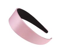 DECORNIJIA 2pcs Solid Design Satin Headband Wide-edge Headband Hair Hoops Creative Headdress for Women Girls