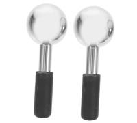 DECORNIJIA 2Pcs Stainless Steel Cooling Ice Globes Facial Skin Massager for Face Eye Neck Portable Ice Globe Tool to Reduce Puffiness Tighten Skin Promote Circulation and Relax Random Color