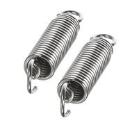 DECORNIJIA 2pcs Stainless Steel Kick Drum Pedal Springs for Bass Drum Foot Pedal Parts Rebound Springs for Percussion Instruments Easy to Assemble Silver Accessories