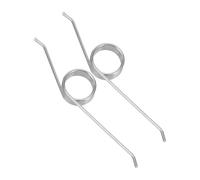 DECORNIJIA 2pcs Stainless Steel Torsional Springs for Rubbish Can Lids Wear Resistant Replacement Springs Compatible with Flipping Top Trash Buckets for Waste Basket Lid Repair