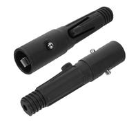 DECORNIJIA 2pcs Threaded Tip Extension Pole Adapter for Mop Handles Heavy Duty Replacement Caps for Telescopic Push Rods Compatible with Various Mop Heads Secure and Stable Cleaning Rod