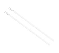 DECORNIJIA 2pcs Transparent Acrylic Blind Wand with Ergonomic Handle Vertical Louver Pull Rod Curtain Accessory for Smooth Drapery Operation Compatible with Multiple Curtain Styles