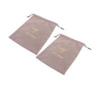DECORNIJIA 2pcs Velvet Drawstring Travel Bags for Jewelry and Hairdryer Storage Soft Flannel Organizer Pouches for Portable Cosmetic Toiletry and Small Accessories Compact Lightweight Cases