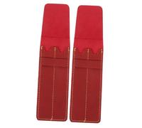 DECORNIJIA 2Pcs Vintage PU Leather Pen Sleeve Convenient Pen Holder for Doctors and Nurses Stylish Protective Pouch Easy to Carry and Use