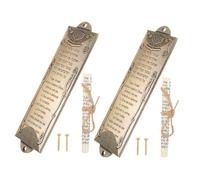 DECORNIJIA 2pcs Vintage Religious Mezuzah Scroll for Door Front Door Plaque for Home Blessing and Cultural Heritage Elegant Judaica Decoration Enhancing Faith and Festive Atmosphere