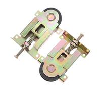 DECORNIJIA 2pcs Wardrobe Door Rollers Heavy-Duty Wheels with Concave Edge Bearings Height for Sliding Mirror Closet Doors Replacement Cabinet Hardware