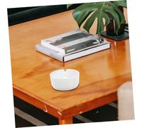 DECORNIJIA 2pcs White Break-resistant Ashtray for Patio and Indoor Use Lightweight Smoke Container with Easy-clean Smooth Surface Suitable for Home Office Outdoor Balcony and Parties