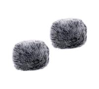 DECORNIJIA 2Pcs Windproof Plush Mic Cover Soft Microphone Sleeve for Ktv Singing Dust and Saliva Protection Noise Reduction for Handheld Mics