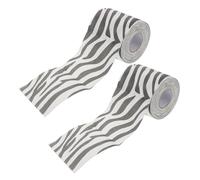 DECORNIJIA 2pcs Zebra Print Unbleached Toilet Paper with Textured Self Adhesive Wrap Fun Animal Pattern Bathroom Tissue for Modern Home Decor and Easy Storage