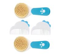 DECORNIJIA 2Set Brush and Comb Set Soft Bristles Gentle Grooming Kit for Newborns Registry Essential for Healthy Scalp Care and Hair Maintenance