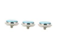DECORNIJIA 3 Pcs Small Blue Button Buckles for Trumpet, Sturdy Copper and Stone Material, Designed to Fix and Protect Trumpet Buttons, Musical Instrument Accessory for Brass Players