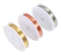 DECORNIJIA 3 Rolls Craft Copper Wire Multi-color Metal Wire for Beads Jewellery Making DIY Bracelet Necklace Hair Ornamentation