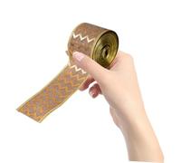 DECORNIJIA 3 Rolls Wired Edge Burlap Christmas Ribbon Fade-Resistant Craft Ribbon for DIY Wreaths Bows Tree Decorations Wedding Holiday Party Supplies