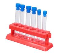 DECORNIJIA 3 Sets Laboratory Test Tube Organizer with Plastic Racks and Experimental Tubes Safe Polished Design for Science Lab and Educational Use