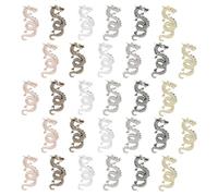 DECORNIJIA 30 Pcs Dragon Shaped Nail Charms Metal Nail Charm 3d Decorative Effect Comfortable Wearing Lightweight Chinese Style for Fingernails Graduation Vacation Color