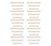 DECORNIJIA 30pcs Beige Plastic Toothpaste Squeezer Set, Manual Tube Dispenser for Toothpaste and Face Cream, Bathroom Tube Holder for Cosmetics and Hand Cream, Space-Saving Daily Use