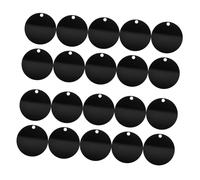 DECORNIJIA 30Pcs Black Acrylic Blanks DIY Double Sided Crafting Discs for Keychain Decorations and Accessories Blank Acrylic Rounds for Creative Jewelry Making and Gifts