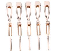 DECORNIJIA 30pcs Diy Hair Clips Kit Metal Single Prong Hairpins Assorted Sizes 8cm Waterdrop Hollow 6cm Narrow Square Rectangular Clips for Hair Styling and Accessories