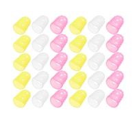 DECORNIJIA 30pcs Guitar Finger Protector Silicone Finger Sleeves for Strings Fingertip Protectors Caps for Guitar Mandolin Bass Playing Protection