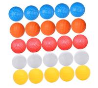 DECORNIJIA 30pcs Hollow Practice Balls Lightweight Indoor Swing Training Aids Soft Safe Non Porous Balls for Home Exercise White Yellow Orange Blue Each