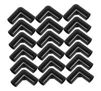 DECORNIJIA 30pcs Tent Rod Adapter Plastic Right Angle Elbow Connectors for Canopy Frame Parts Outdoor Camping Tent Replacement Connectors Lightweight Plastic Fittings