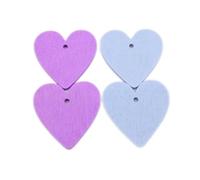 DECORNIJIA 30pcs Wooden Heart Pendants Pre-Hole DIY Hanging Ornaments with Rope for Romantic Wedding Party Anniversary Decorations
