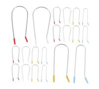 DECORNIJIA 32 Pcs Hot Roller Clips Replacement for Electric Hair Curlers Quick Heating Curling Pins with Protective Design Assorted for Diverse Styling Needs Easy to Use for Home and