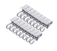 DECORNIJIA 36pcs Heavy Duty Silver Quilt Hanging Clips Rug Display Clamps Strong Grip for Wall Quilts Curtains and Rugs Easy Install