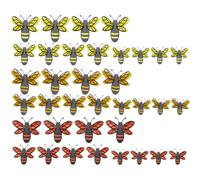 DECORNIJIA 36pcs Iridescent Paper Bee Wall Stickers 3D Removable Decor for Celebration Decoration and Living Rooms, Easy to Use Beautiful Party Decoration Wall Mural