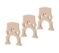 DECORNIJIA 3pcs 4/4 Full Size Maple Wood Cello Bridges, Replacement Cello Bridge Parts for Cellist, Musical Instrument Accessory for String Vibration and Tone Enhancement