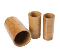 DECORNIJIA 3pcs Bamboo Cupping Therapy Massage Cups Carbonized Small Medium Large Vacuum Suction for Full Body Relaxation and Relief Household Massage Accessory