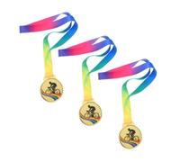 DECORNIJIA 3pcs Bicycle Medals Cyclist Medals Bicycle Race Road Cycling Awards Cycling Success Biking Bike Racing Zinc Alloy