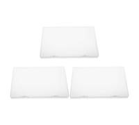 DECORNIJIA 3pcs Birth Certificate Holder Portable File Organizer Box with Pp Protective Cover Elegant Visual Design Quick Content Confirmation Suitable for Travel Bag