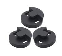 DECORNIJIA 3pcs Black Round Cello Mute Rubber Sound Reducer Practice Silencer for Volume Control Noise Dampening Accessory for Bass Violoncello Protects Strings and Enhances Skill Development