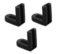 DECORNIJIA 3pcs Black Rubber Snare Drum Hanger Replacement Claw Hooks Drum Set Accessories Support Brackets for Snare Mounting and Bass Anchor System