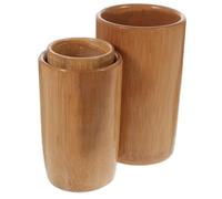 DECORNIJIA 3pcs Carbonized Bamboo Cupping Sets with Medium, Large, Extra-Large Cups - Reusable Therapy Cupping Accessory for Body Care and Foot Spa at Home