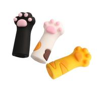 DECORNIJIA 3pcs Cat Paw Silicone Nipper Covers Protective Scissors Sleeve Pedicure Tool Protector for Nail Cuticle Nippers Manicure Safety