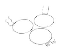 DECORNIJIA 3Pcs Cup Holder Hooks for Pegboard Resistant Lightweight Mug Rack Organizer for Home Office Mall Display and Storage Silver