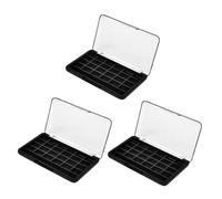 DECORNIJIA 3Pcs DIY Makeup Box Empty Lipstick Container Transparent Eye Shadow Palette for Travel Pressing Case for Loose Powder Durable and Odor Storage