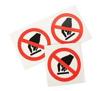 DECORNIJIA 3pcs Do Not Touch Safety Warning Labels Adhesive Decals for Machines Equipment Factory Use Warning Sign Stickers Easy Apply and Remove
