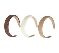 DECORNIJIA 3pcs Elegant Woven Headband Solid Hairband for Women Headbands Party Headdresses Beach